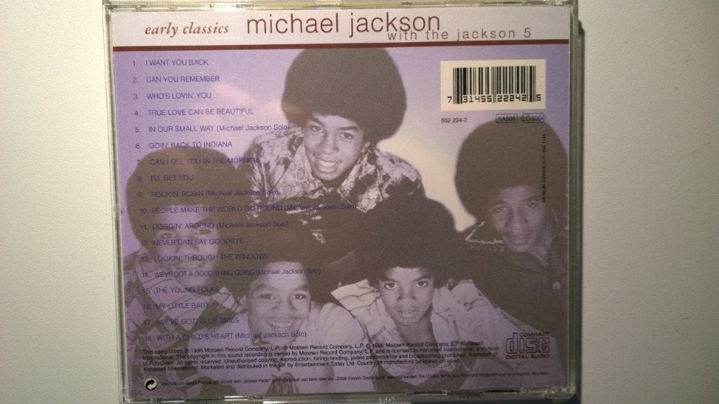 Michael Jackson With The Jackson 5 - Early Classics, Cd's en Dvd's, Ophalen of Verzenden, Zo goed als nieuw, Pop, Album