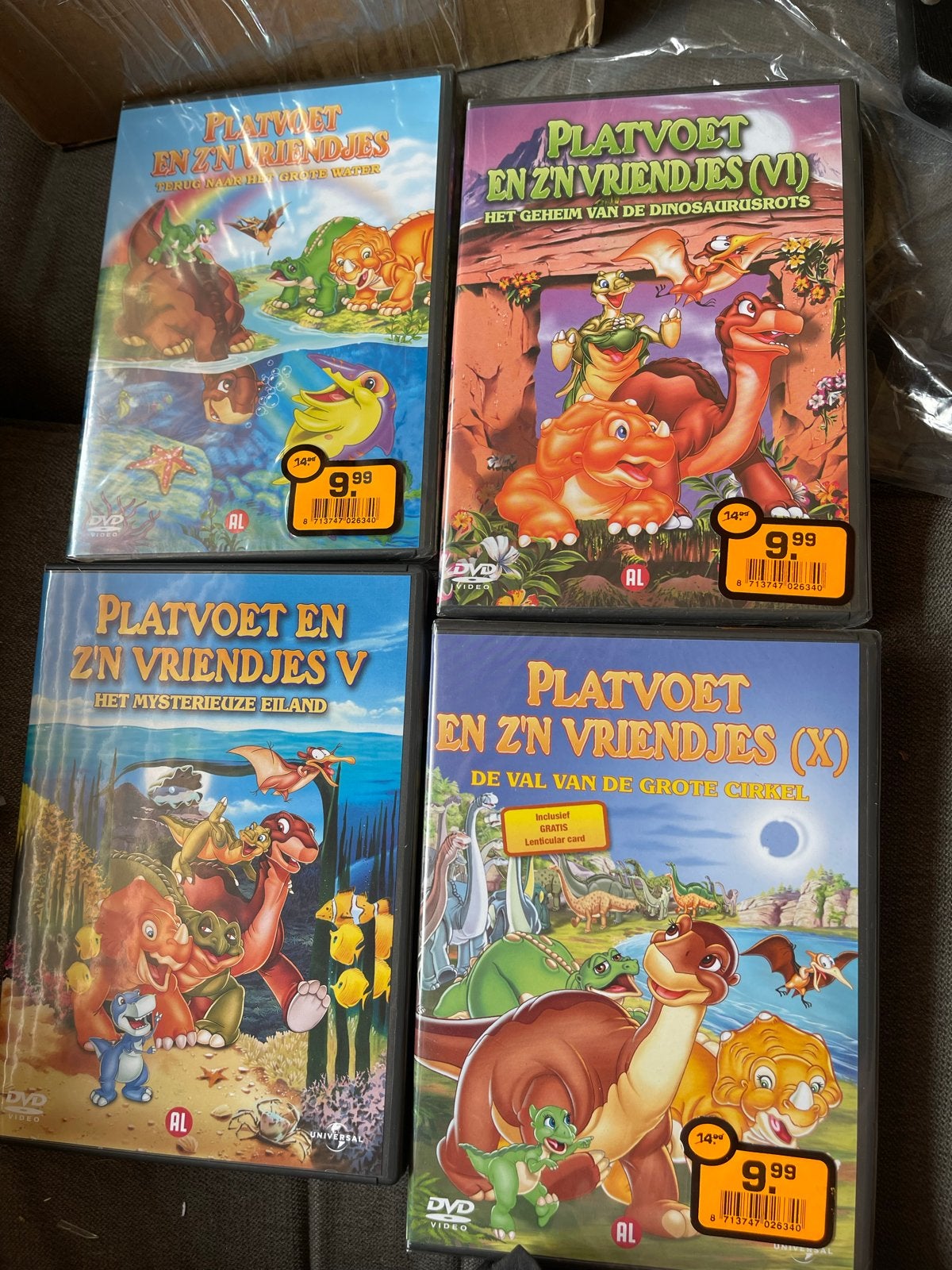 Platvoet en zijn vriendjes DVD's - 4 films, Cd's en Dvd's, Bonusmateriaal, Animatie, Alle leeftijden, Nederlands