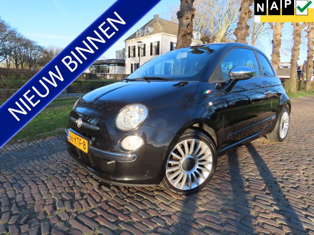 Fiat 500 1.2 Sport Automaat Airco Leer/Stof Sportstoelen Ble, Auto's, Fiat, Bedrijf, Te koop, ABS, Airbags, Airconditioning, Alarm