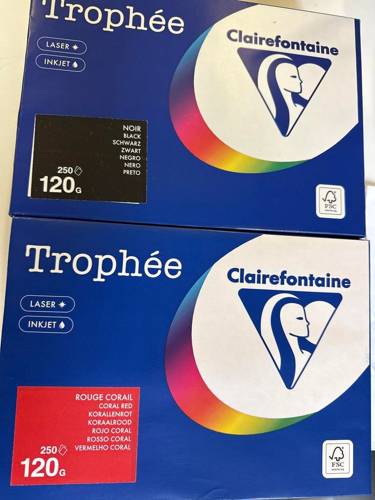 Trophee papier 120 grm, Diversen, Papierwaren, Ophalen of Verzenden, Nieuw