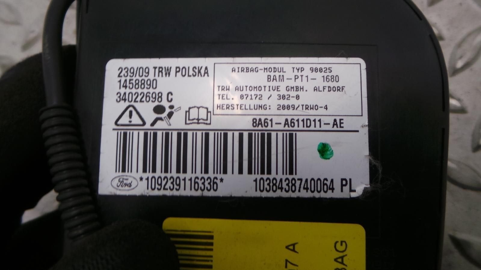FORD FIESTA AIRBAG LINKS 2008, Ophalen of Verzenden, Gebruikt, ARN erkend
