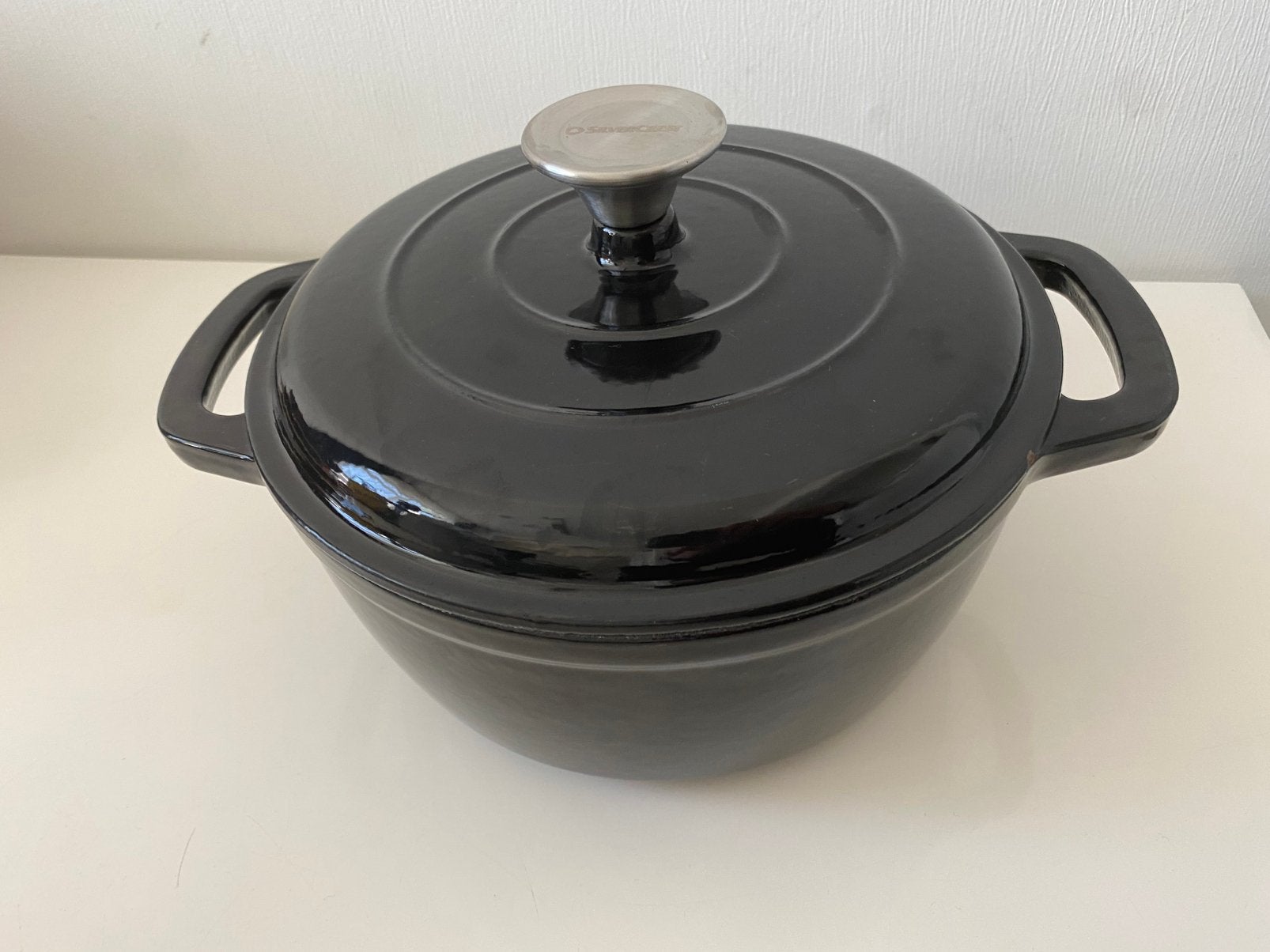 Silvercrest gietijzeren pan, Huis en Inrichting, Keuken | Potten en Pannen, Ophalen of Verzenden, Zo goed als nieuw, Gietijzer