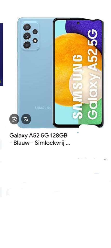 Samsung a52 zgoh., Zwart, Ophalen of Verzenden, Zo goed als nieuw, 128 GB