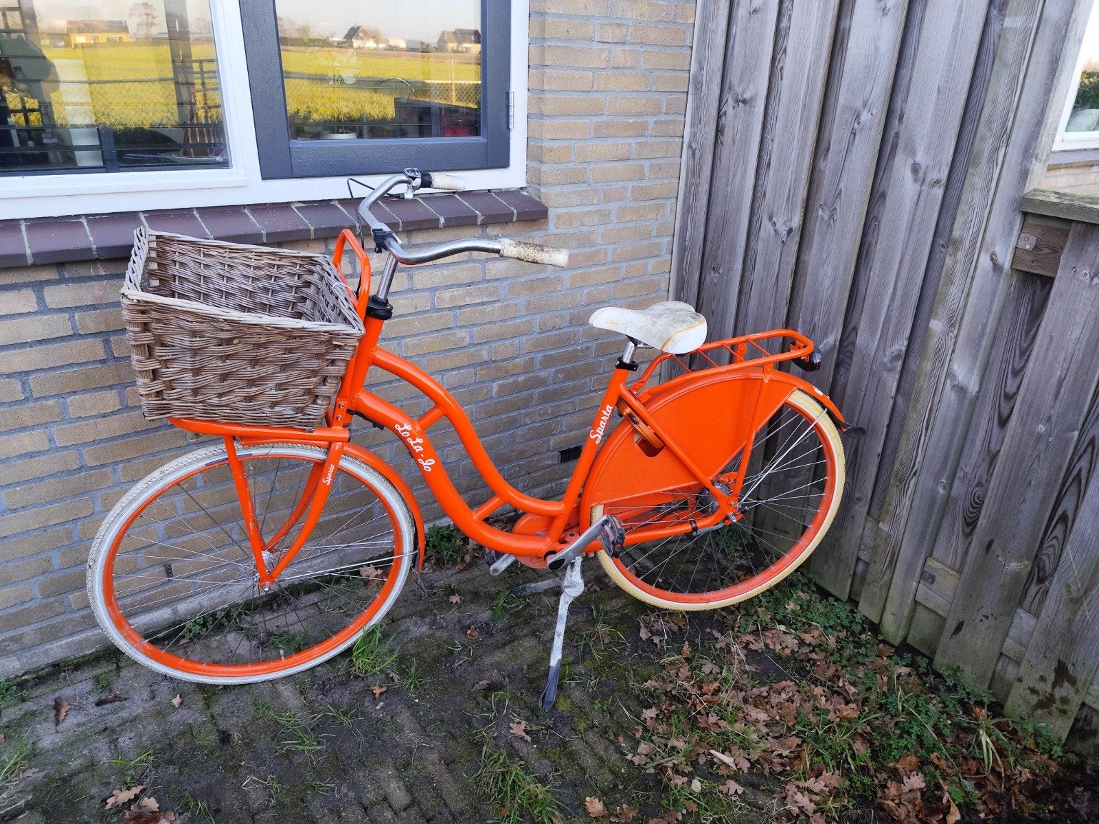 Sparta Lo-To-Go Damesfiets - Oranje met mand, Terugtraprem, Sparta, Gebruikt, Versnellingen