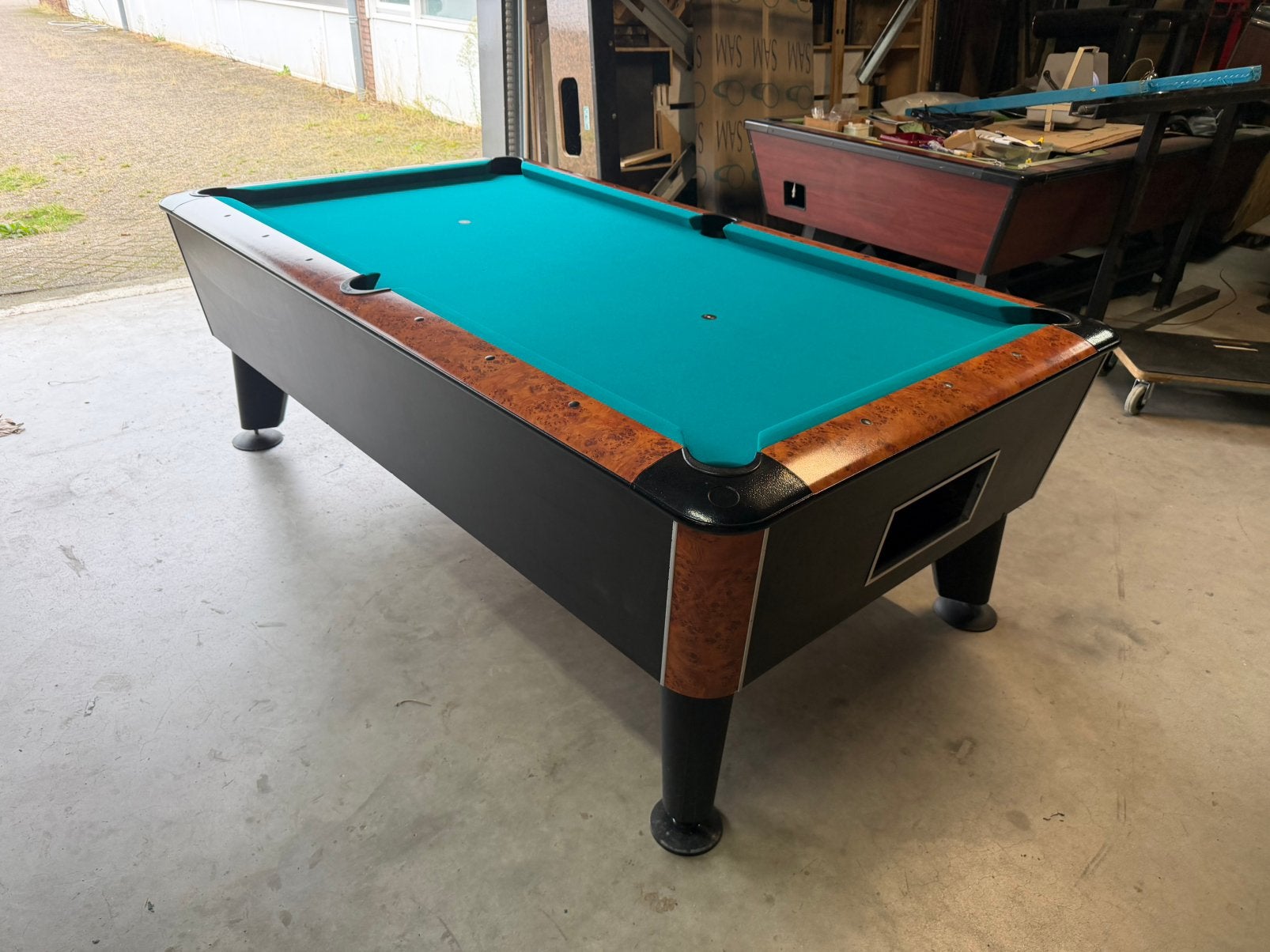 Pooltafel 7 ft professioneel poolbiljart ballreturn, Sport en Fitness, Biljarten en Poolen, Ophalen, Zo goed als nieuw, Pooltafel