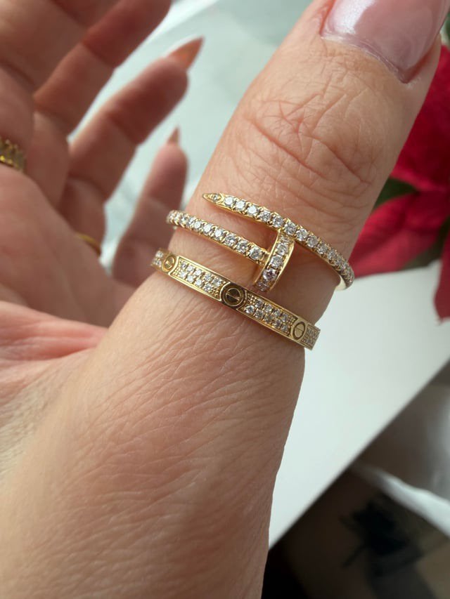 Juste un clou/love ring, Met kristal, Nieuw, Ophalen of Verzenden, 17 tot 18