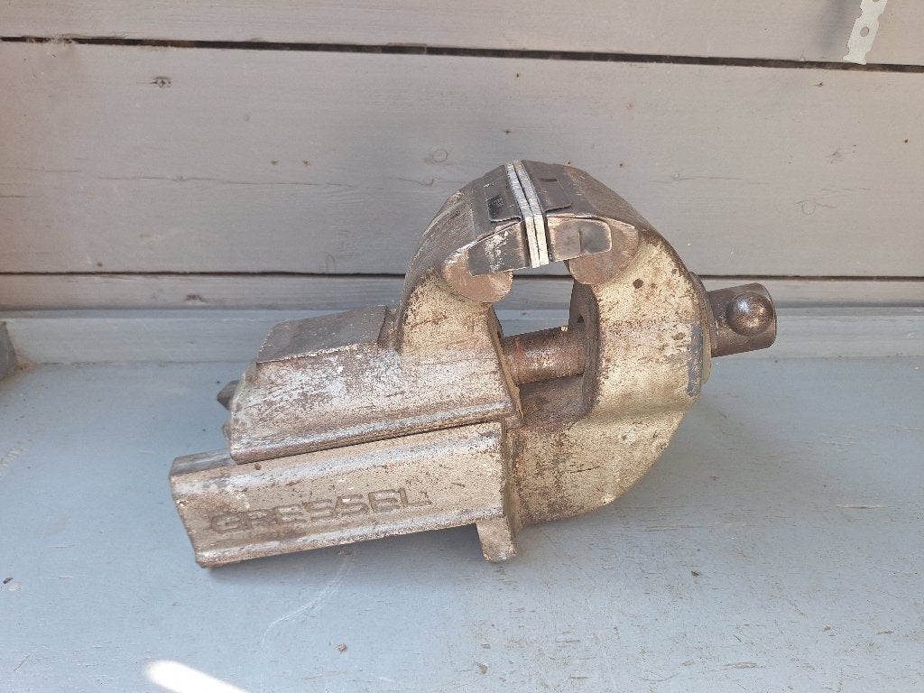 Gressel bankschroef 125mm bekbreedte 20kg, Ophalen, Gebruikt