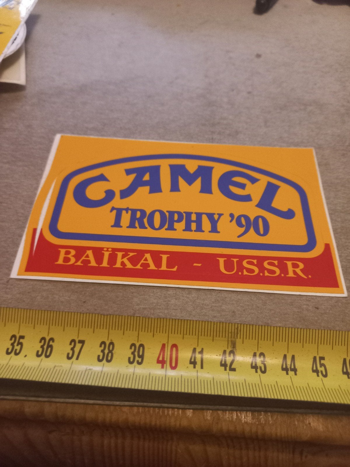 Camel Trophy '90 Baikal USSR Sticker - Zeldzaam, Verzamelen, Ophalen of Verzenden