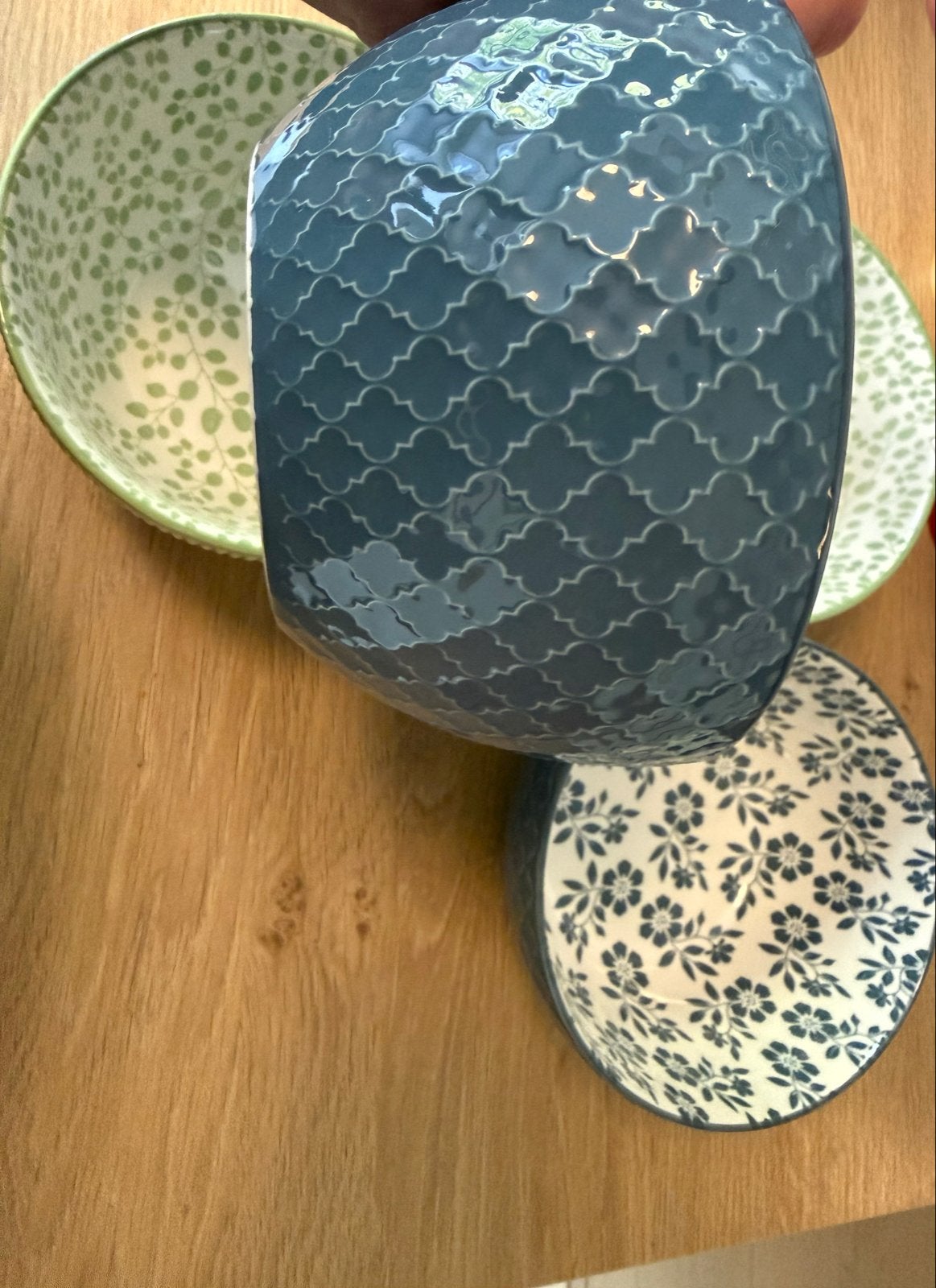 Nieuwe Albert Heijn schaaltjes - 4 stuks groen/blauw, Keramiek, Nieuw, Ophalen of Verzenden, Overige stijlen