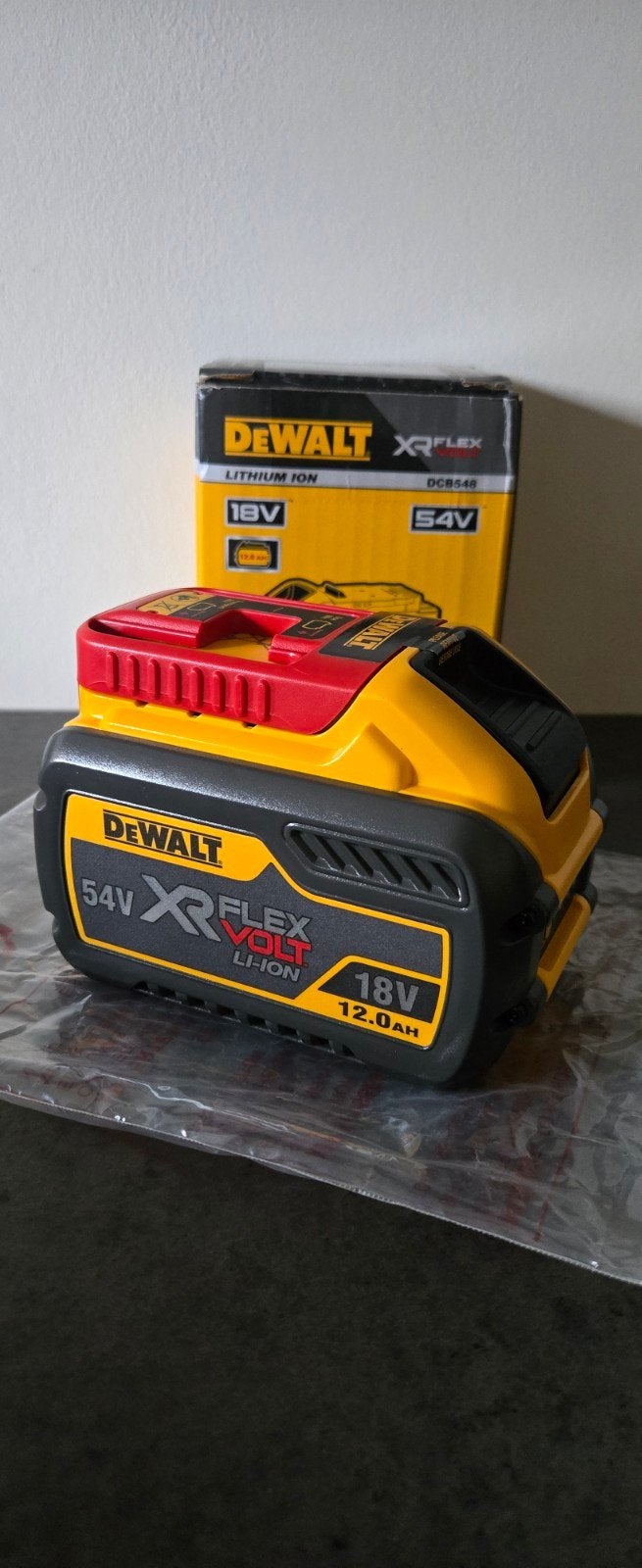 Originele Dewalt Flexvolt 54v 12ah Accu - Nieuw in doos, Ophalen of Verzenden, Nieuw