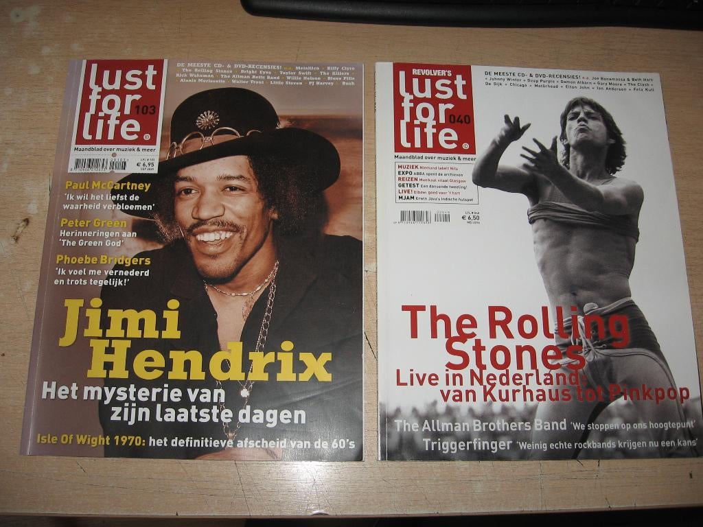 Lust for life....maandblad muziek   20x, Boeken, Tijdschriften en Kranten, Ophalen of Verzenden, Zo goed als nieuw, Muziek, Film of Tv
