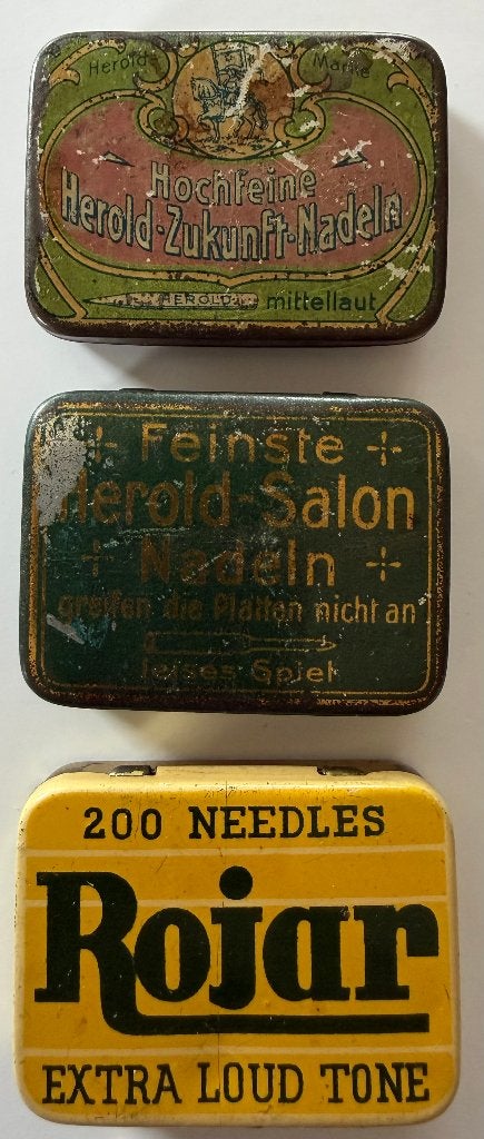 3 doosjes grammofoonnaalden, Antiek en Kunst, Antiek | Tv's en Audio, Ophalen of Verzenden