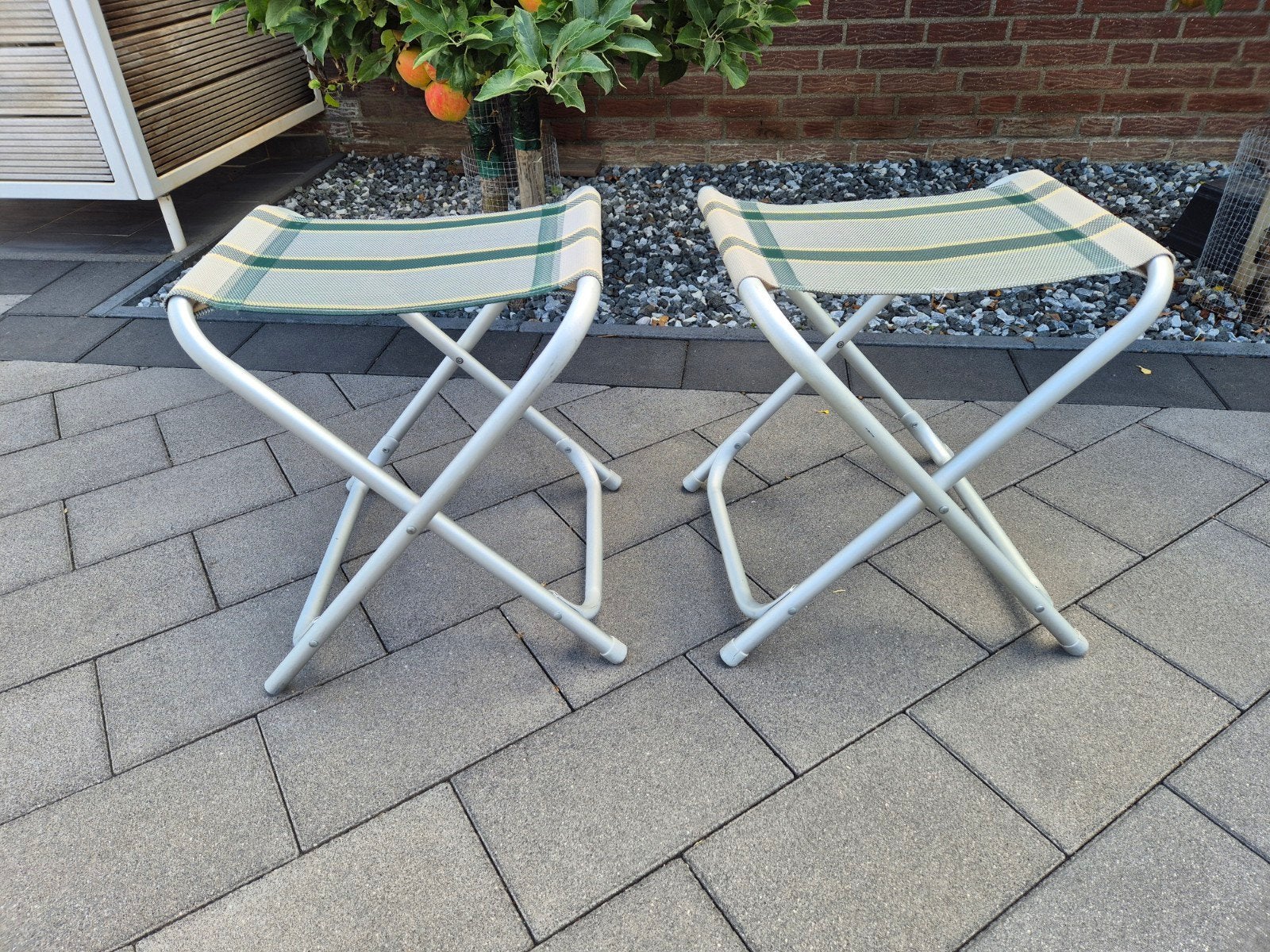 2 x dukdalf voetensteun / krukje, Ophalen of Verzenden, Zo goed als nieuw, Campingstoel