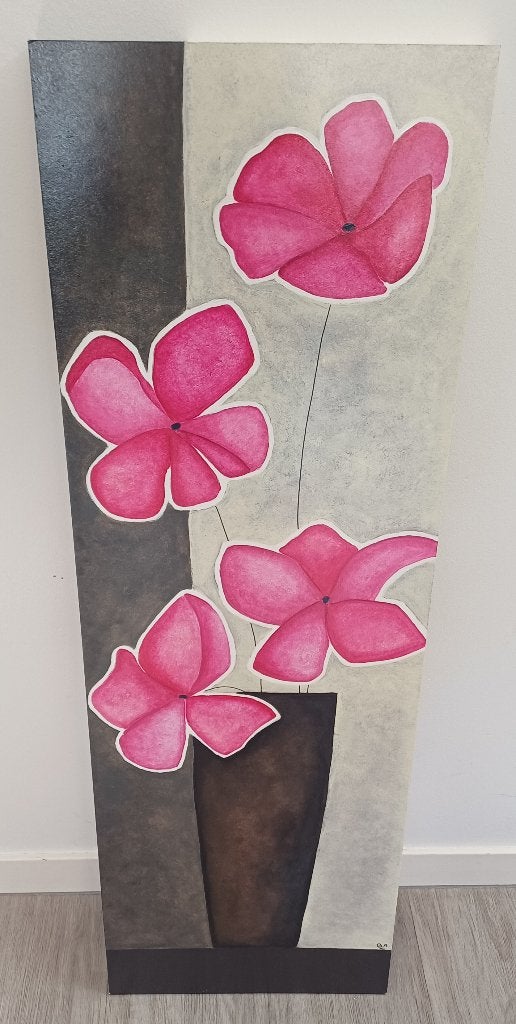 Schilderij te koop!, Ophalen, Acrylverf, Hout, Handgeschilderd
