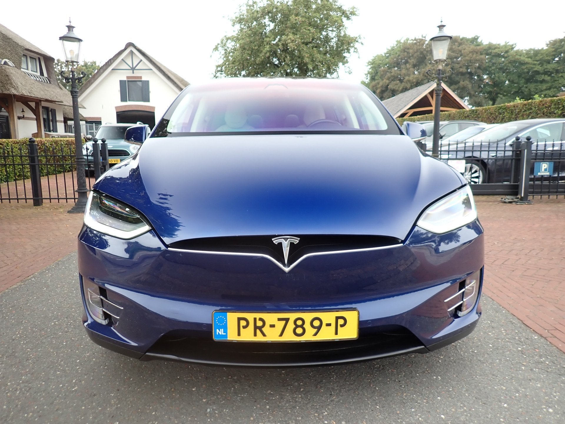 Tesla Model X 100D 6P SOH 87% / CCS / ENHANCED-AUTOPILOT / C, Automaat, Model X, Gebruikt, Blauw