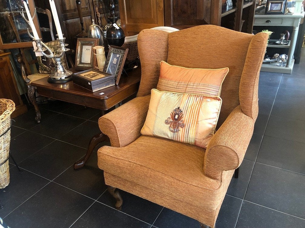 nieuwe stoffen fauteuil - oorfauteuil zetel flamant KORTING, Ophalen, Wilms, Nieuw, 75 tot 100 cm