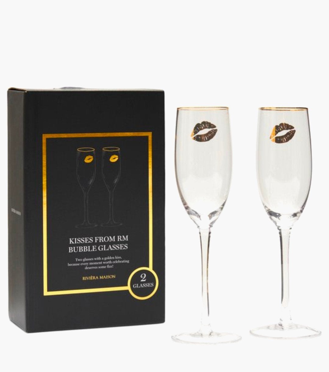 Riviera Maison champagneglazen Kisses from RM., Ophalen, Nieuw, Overige typen