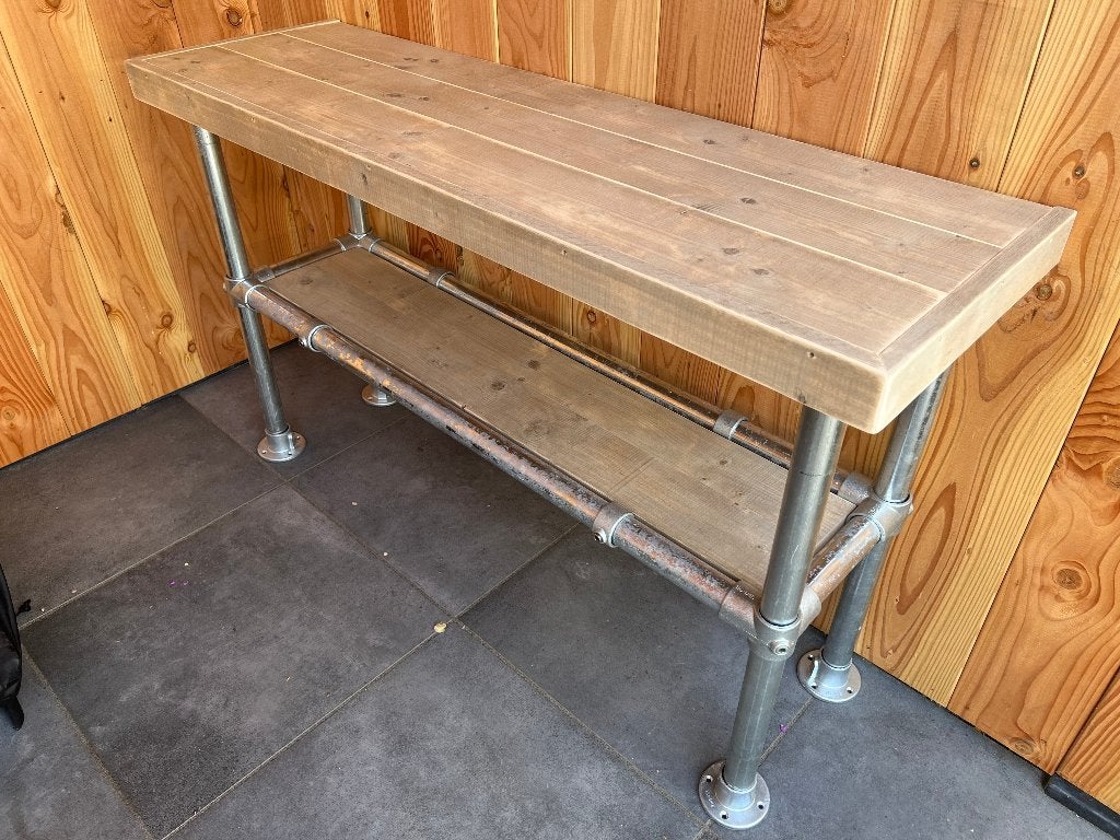 Unieke kwaliteit sidetable van steigerhout elke maat en vorm, Ophalen, Nieuw, 150 tot 200 cm, Rechthoekig