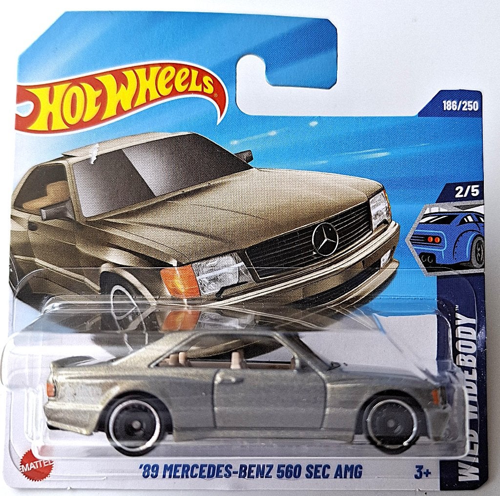 Hot Wheels '89 Mercedes Benz 560 Sec AMG, Champagne, Ophalen, Nieuw, Auto