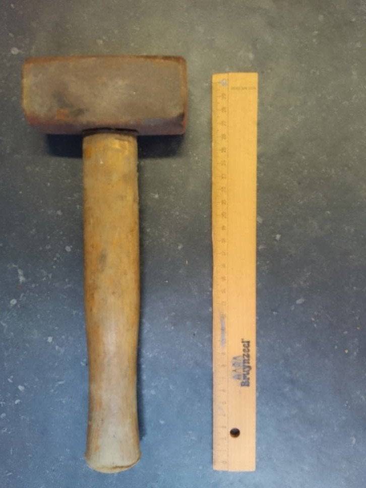 Moker met houten steel vuisthamer vuistje, Ophalen, Gebruikt, Hamer, Overige merken