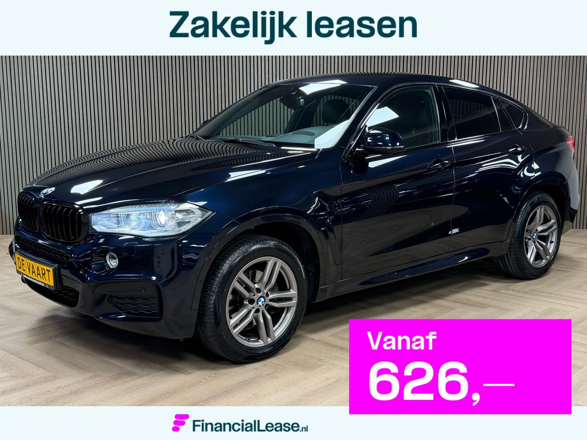 BMW X6 XDrive30d High Executive AUT. NAVIGATIE CAMERA CRUISE, 2993 cc, Met garantie (alle), Zwart, Bedrijf