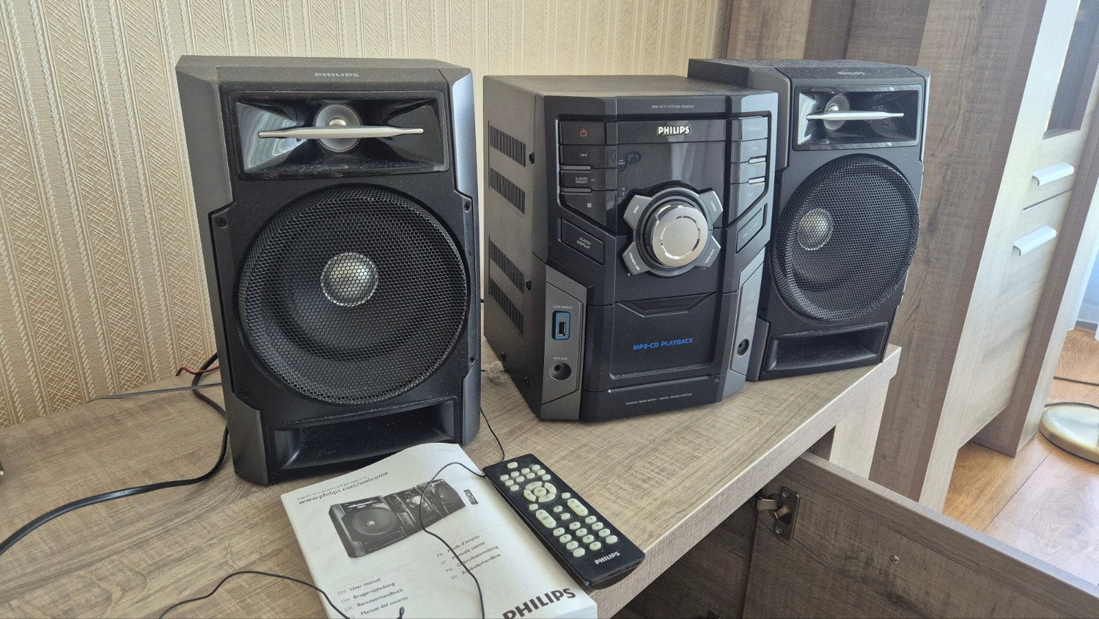 Philips FWM197/12 Mini Hi-Fi Systeem met CD en USB, Ophalen of Verzenden, U, B, H