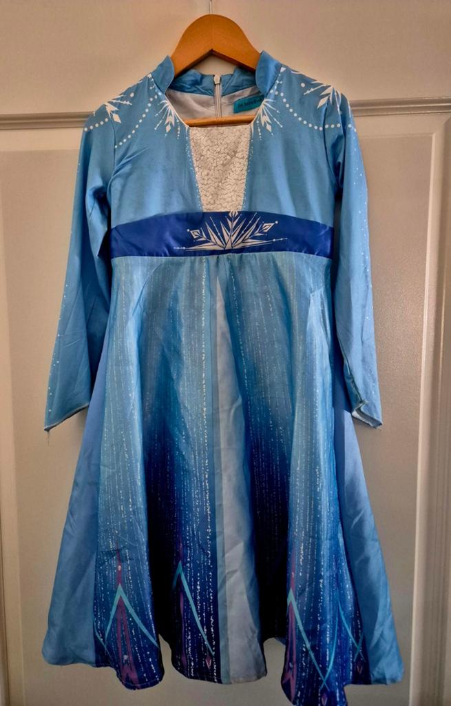 Frozen - Elsa jurk maat 120cm, Ophalen of Verzenden, Zo goed als nieuw, 122 t/m 128, Meisje