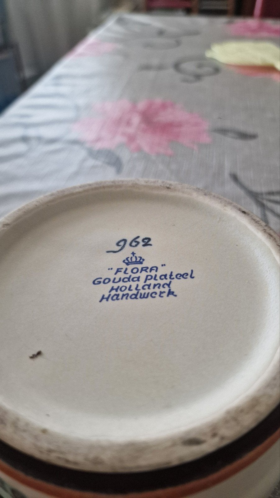 Flora Gouda Plateel schaaltje - Handwerk - Gaaf, Ophalen of Verzenden