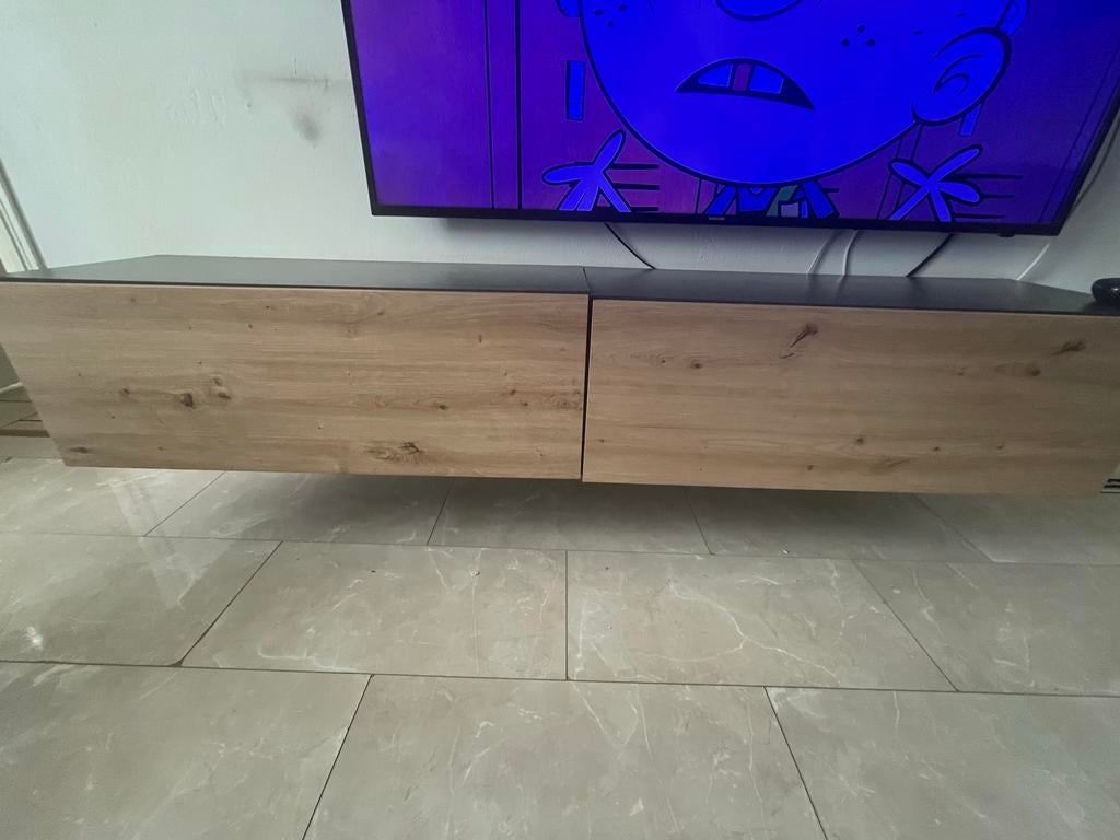 2 Hangende TV kasten - 100 cm lang, Huis en Inrichting, Kasten | Televisiemeubels, Ophalen, Gebruikt, 100 tot 150 cm, Minder dan 100 cm