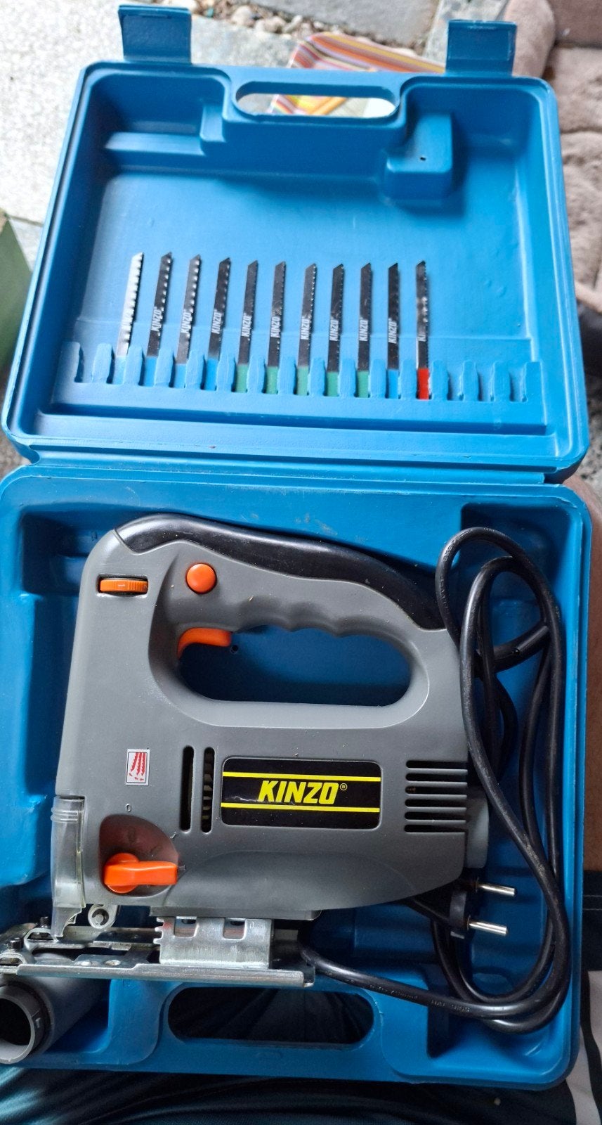 KINZO Decoupeerzaag met koffer., Ophalen, Minder dan 600 watt, Decoupeerzaag, 30 tot 70 mm