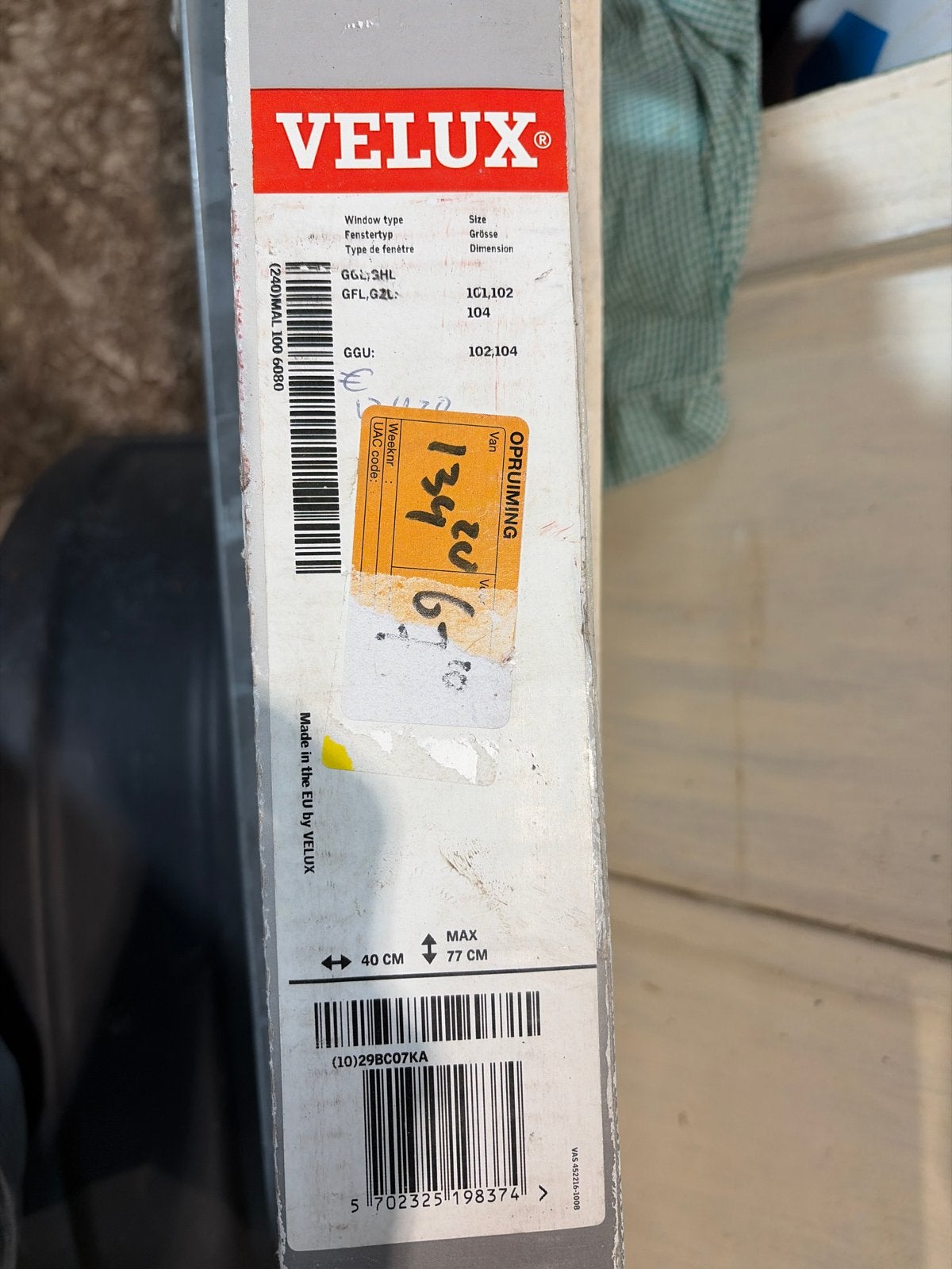 Velux buitenzonwering velux mal 100 6080, Huis en Inrichting, Stoffering | Gordijnen en Lamellen, Ophalen of Verzenden