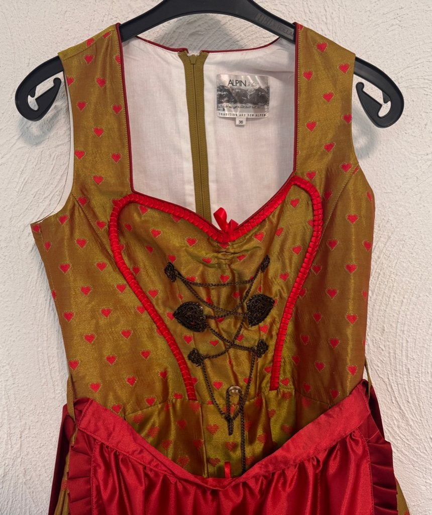 Exclusieve Dirndl jurk incl. blouse origineel Merk Alpin, Kleding | Dames, Alpin, Ophalen of Verzenden, Kleding, Maat 36 (S)