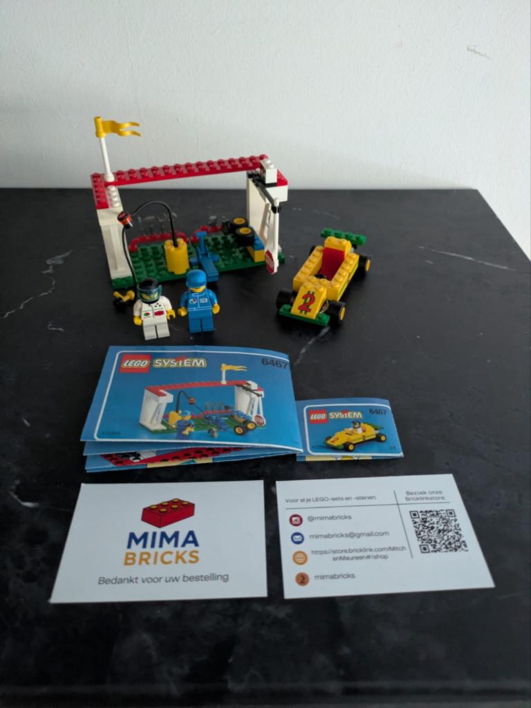 Lego System 6487: Pit Stop & Race Car - Complete Set, Compleet, Gebruikt, Lego, Aastvej 1, 7190 Billund, Denmark