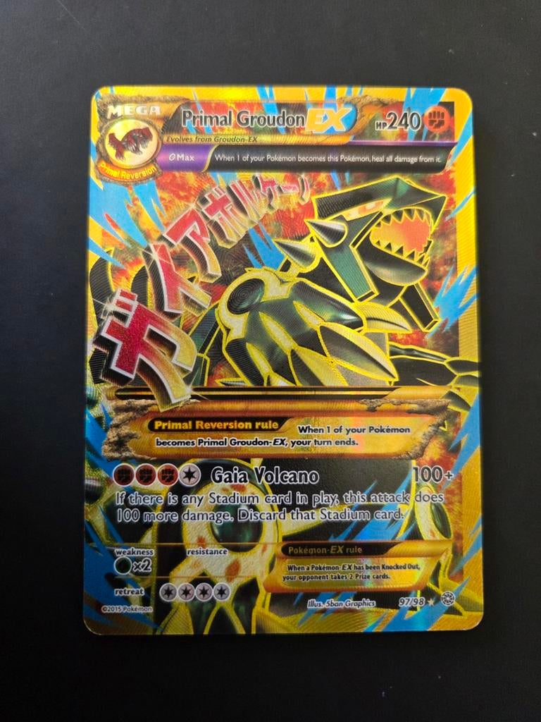 Primal groudon ex, Hobby en Vrije tijd, Verzamelkaartspellen | Pokémon, Ophalen of Verzenden