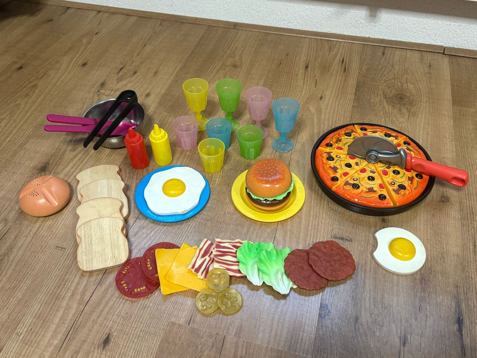 Speelgoedkeuken set: pizza, hamburger, ontbijt en meer, Ophalen, Gebruikt, Jongen of Meisje