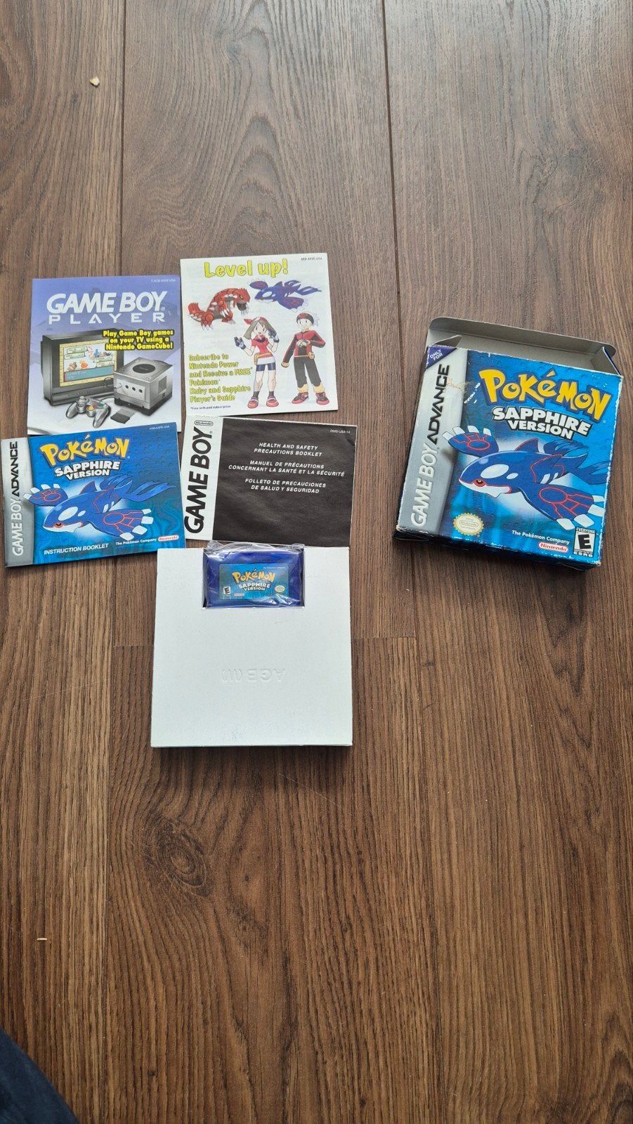 Pokémon Sapphire Version (Game Boy Advance), USA versie, 1 speler, Ophalen of Verzenden, Zo goed als nieuw, Role Playing Game (Rpg)