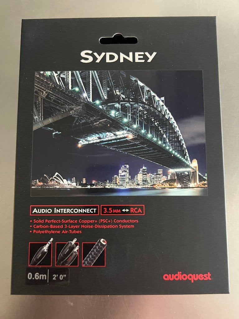 AudioQuest Sydney, RCA - Jack, 0.60m, Ophalen of Verzenden, Zo goed als nieuw, Minder dan 2 meter, Overige kabels