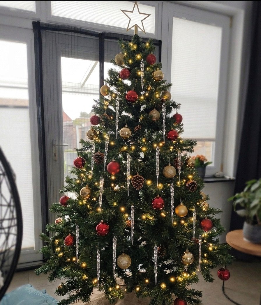 12 prachtige ijspegels voor in de kerstboom 13cm bij 1,5cm, Ophalen of Verzenden, Nieuw