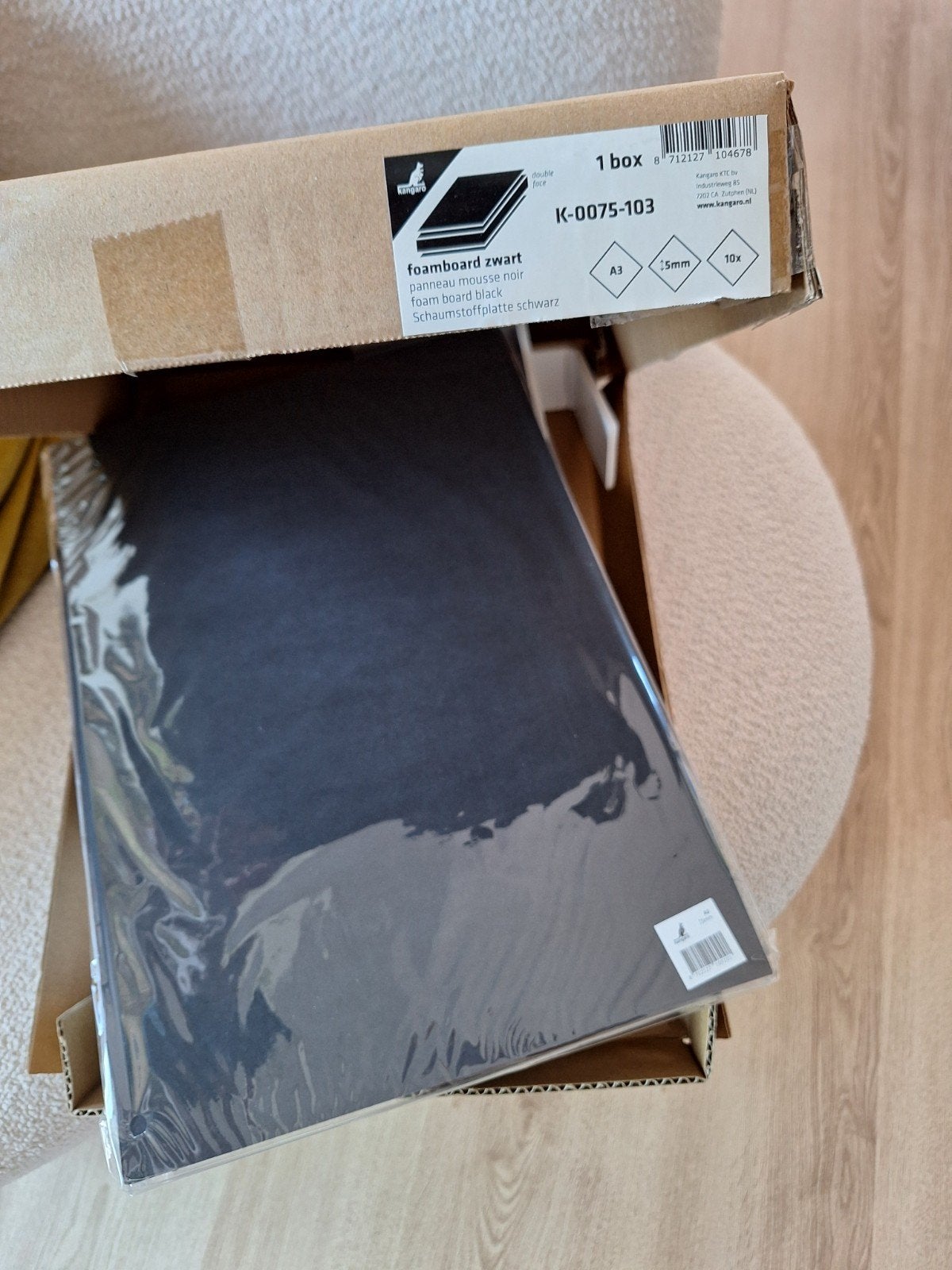 Foambord Kangaro zwart 10 stukz A3 formaat 5mm, Hobby en Vrije tijd, Ophalen of Verzenden, Nieuw, Gereedschap of Toebehoren
