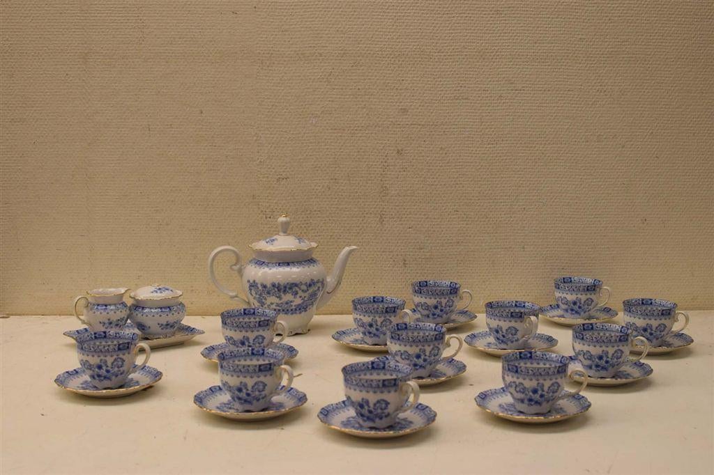30 delig Leftmann Weiden Bavaria porseleinen theeservies 440, Gebruikt, Ophalen of Verzenden, Bord(en), Wedgwood