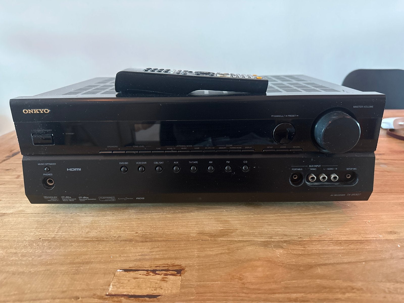 Onkyo AV receiver TX-SR307 - Film en Muziek beleving, Gebruikt, Ophalen of Verzenden, 60 tot 120 watt, Onkyo