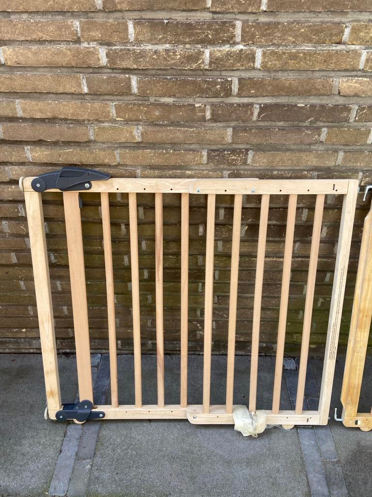 2x Traphekje Gamma (1x ongebruikt), Kinderen en Baby's, Traphekjes, Zo goed als nieuw, Klemhekje, Hout, minder dan 100 cm, Ophalen