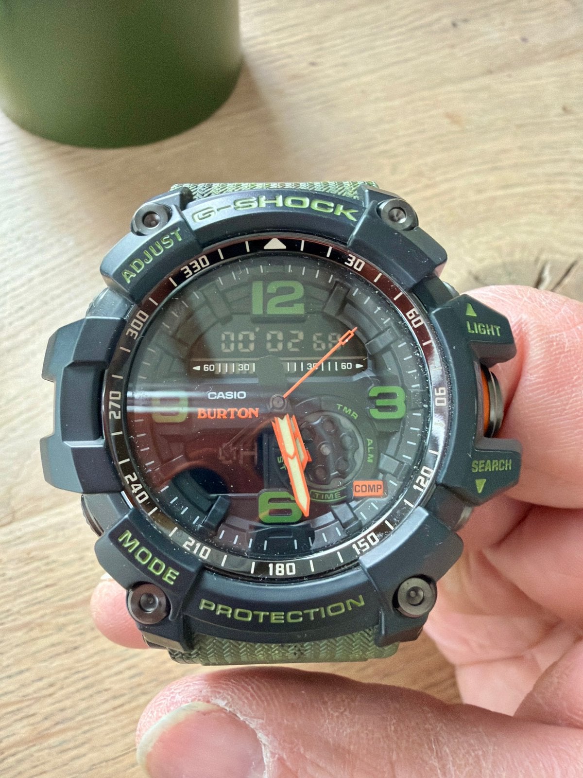 Casio G-Shock GG-1000BTN-1ADR Burton Mudmaster, Ophalen of Verzenden, Zo goed als nieuw, Kunststof, Casio