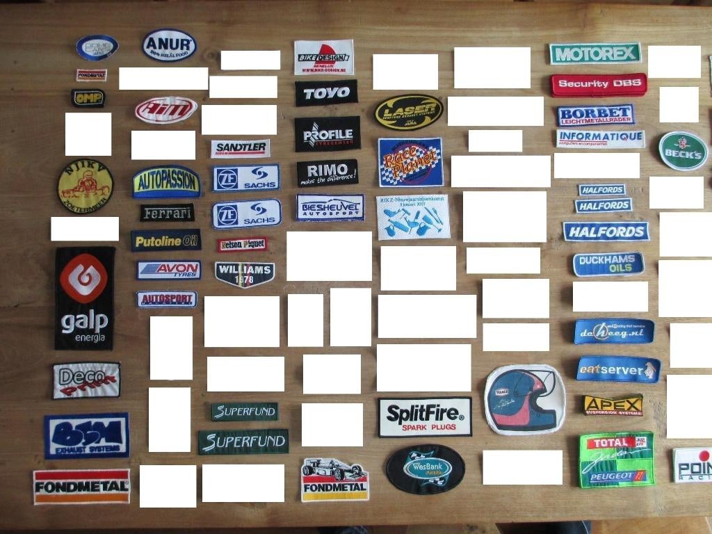 Badges voor kartoverall, Ophalen of Verzenden, Nieuw, Overige typen
