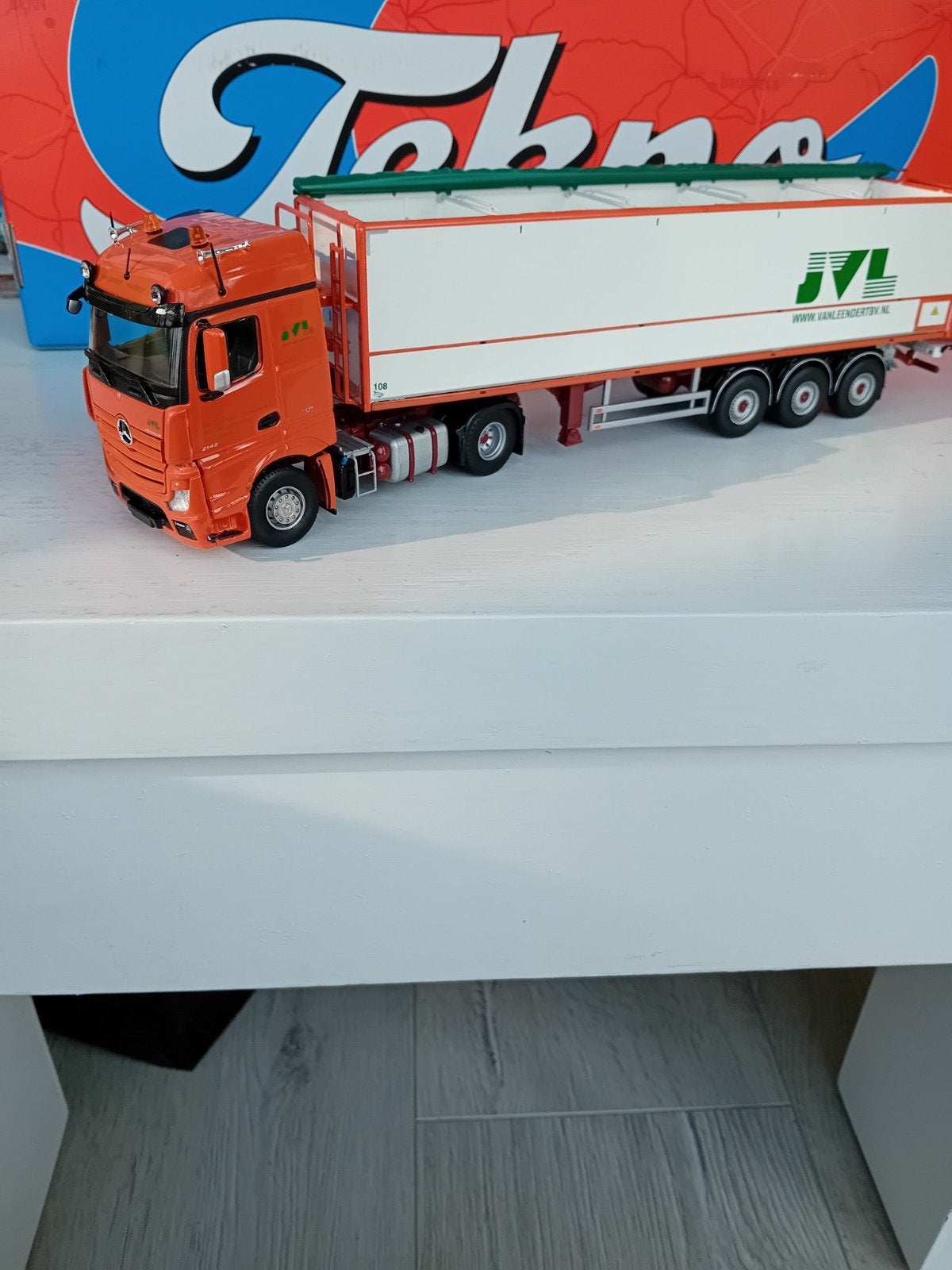 Mercedes Actros met Aardappeltrailer J.van Leendert., Hobby en Vrije tijd, Ophalen of Verzenden, Zo goed als nieuw, Bus of Vrachtwagen