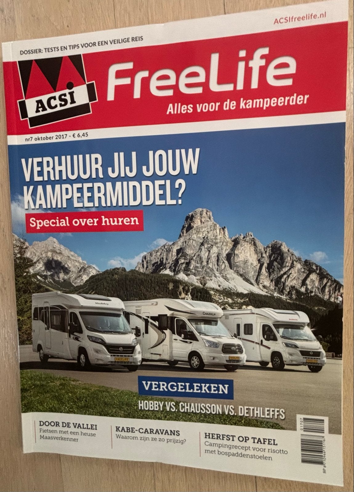 ACSI FreeLife Magazine - Oktober 2017, Verzenden, Nieuw, Sport en Vrije tijd
