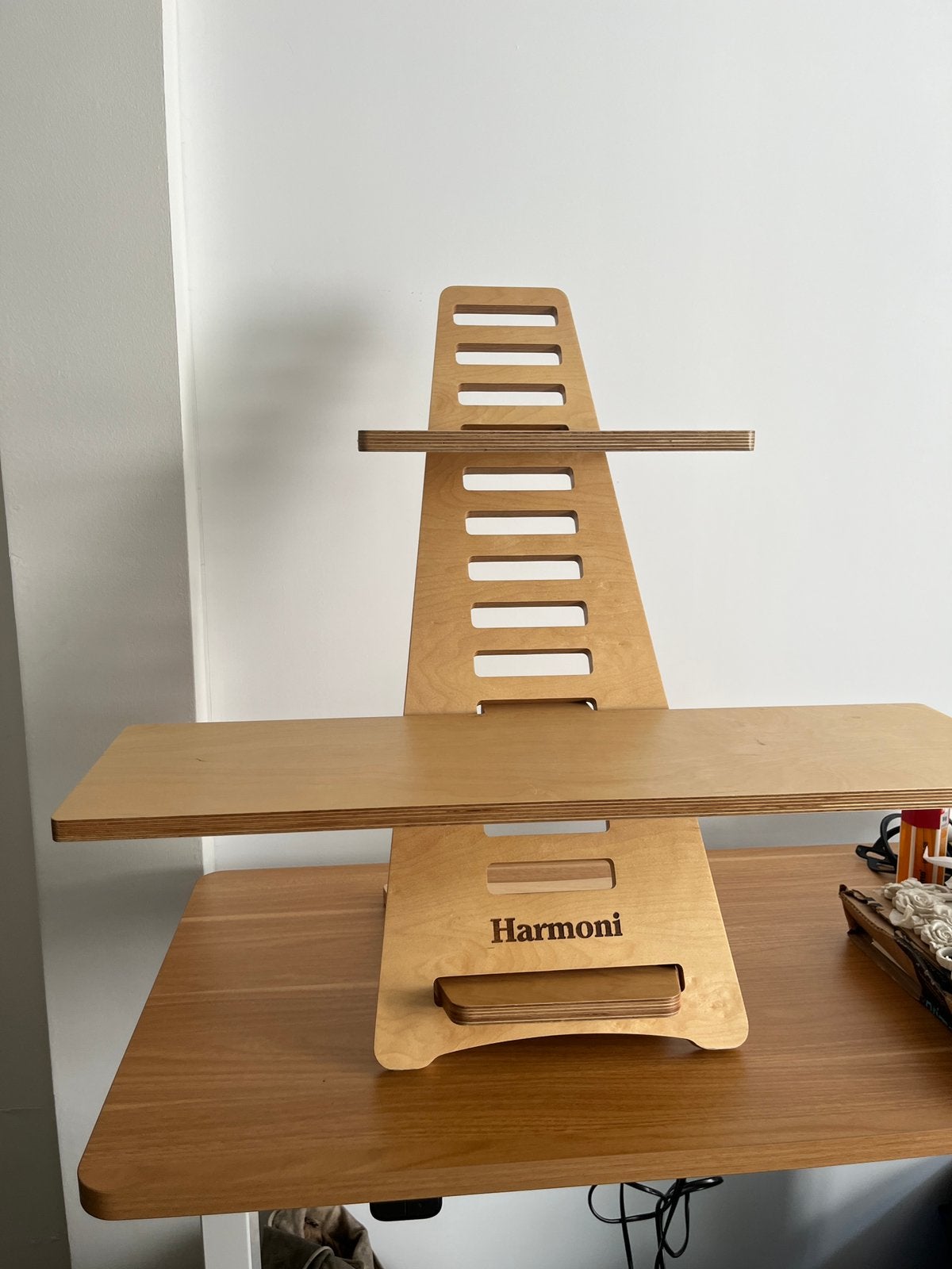 Harmoni Bamboo bureau verhoger, Ophalen of Verzenden, Zo goed als nieuw