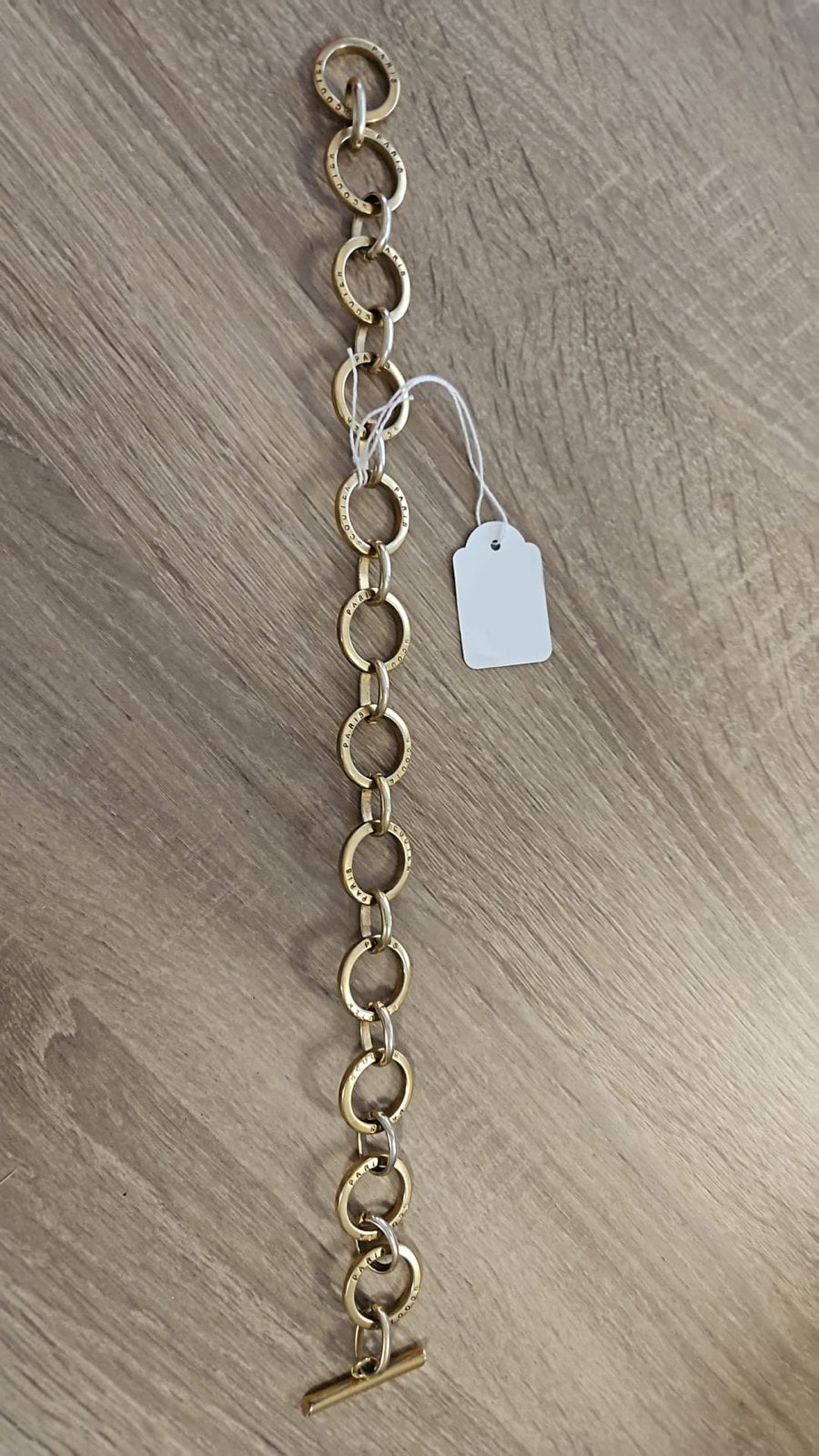 Scooter Paris Gouden Schakelarmband 40 cm  Zo goed als nieuw, Overige materialen, W, Ophalen of Verzenden, Zo goed als nieuw
