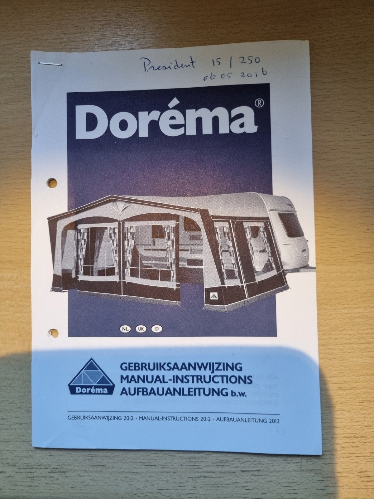 Dorema voortent, Ophalen, Gebruikt, Ten Cate All Season 200g/m2, Dorema