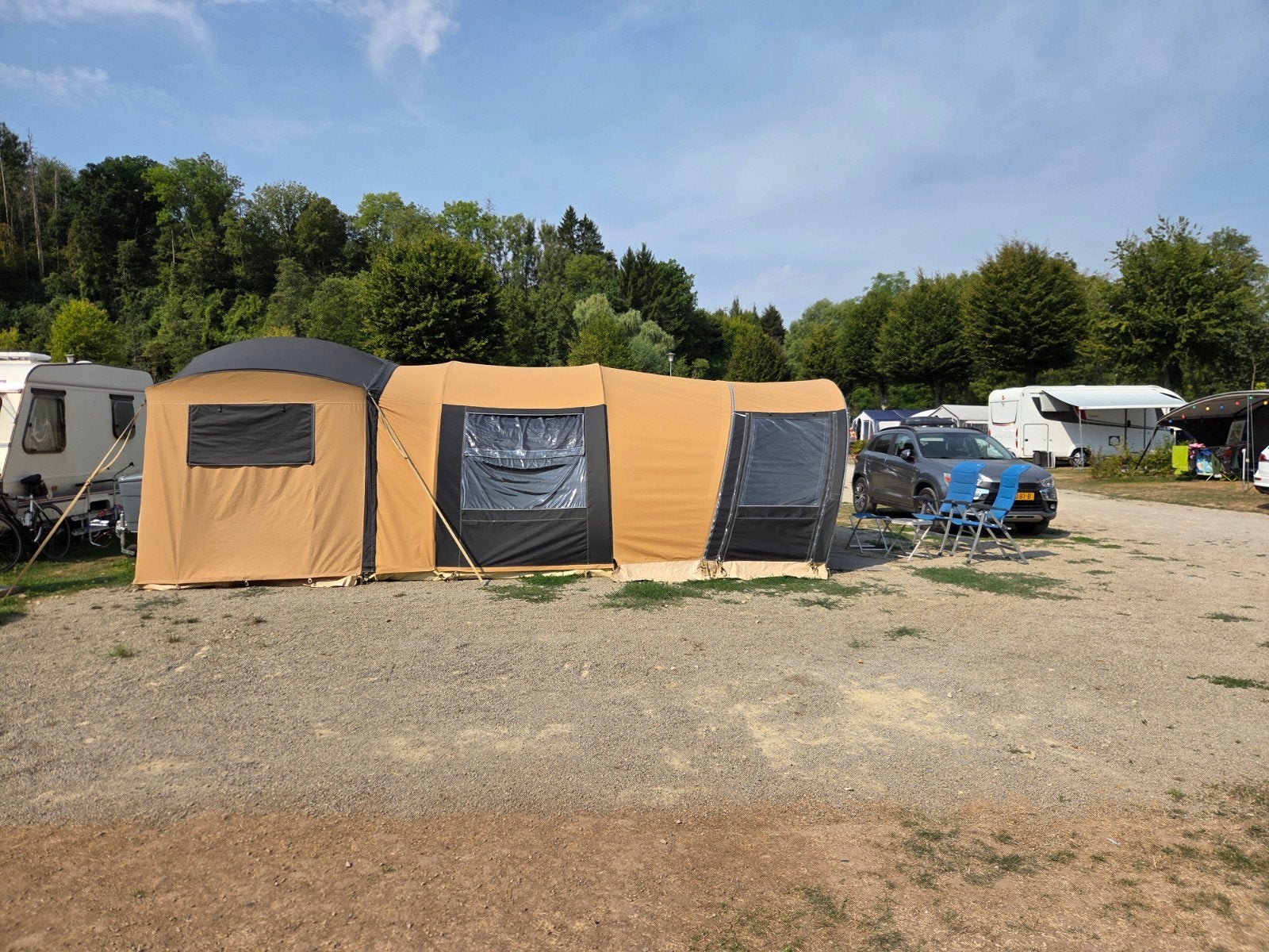 Europa Camper Sunliner vouwwagen compleet, Caravans en Kamperen, Vouwwagens, Meer dan 6, Groen, Cabanon, Ophalen of Verzenden